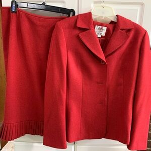 Women’s 2 Piece red suit by Collections For Le Suit.